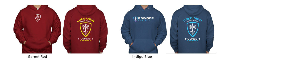 Powder Factory Hooded Sweatshirts